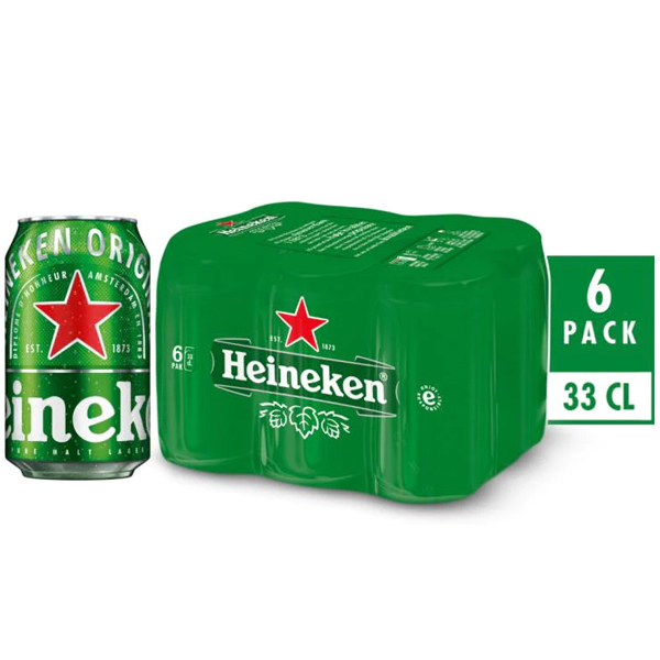 Heineken Lager Beer Cans 6s 33cl Shop Online At Morocco Duty Free By Idfs 8602